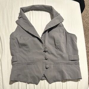 Vero Moda Gray Women's Blazer Vest